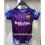 Camisolas de Futebol FC Barcelona Mini Equipamento Principal 2018/19 Manga Curta